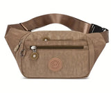 Womens Mens Bumbag Waist Hip Bag 5 Zip Lightweight Travel Nylon - Holidays, Everyday, Travel Use, Festivals