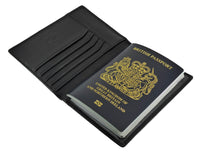 Passport Holder Card Slots - Premium Real Leather - Boxed