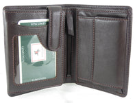 Mens Leather Organiser Wallet with 8 Card Slots Visconti