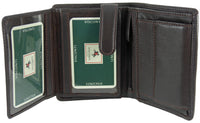 Mens Leather Organiser Wallet with 8 Card Slots Visconti