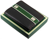 Mens Slim Compact Note Wallet 8 Card Slots Real Leather Visconti