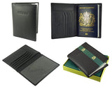 Passport Holder Card Slots - Premium Real Leather - Boxed