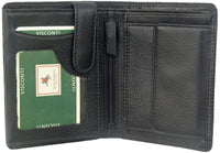 Mens Leather Organiser Wallet with 8 Card Slots Visconti