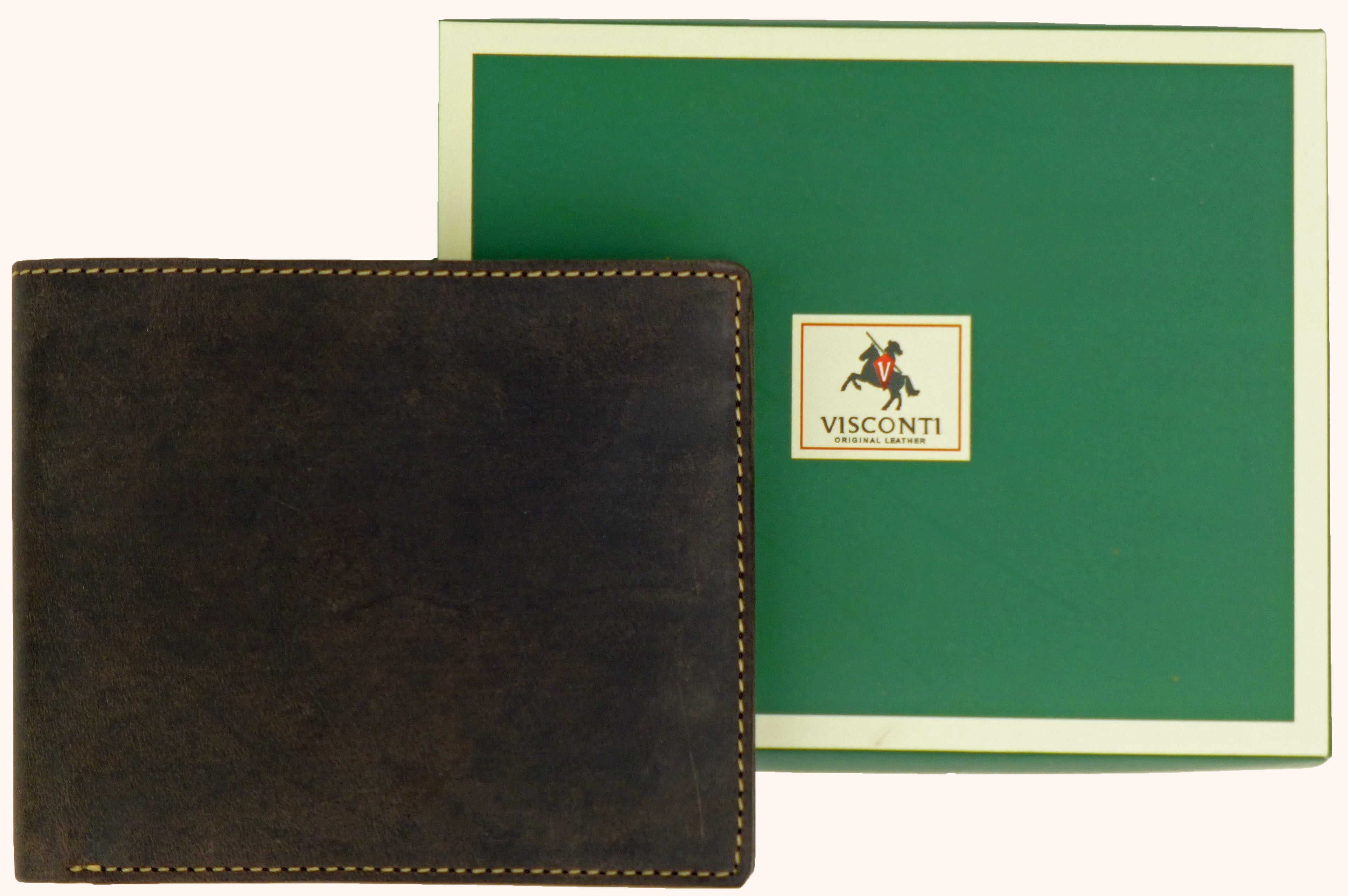 Visconti Real Hunter Leather Slimline Wallet Notes/Cards — view 11