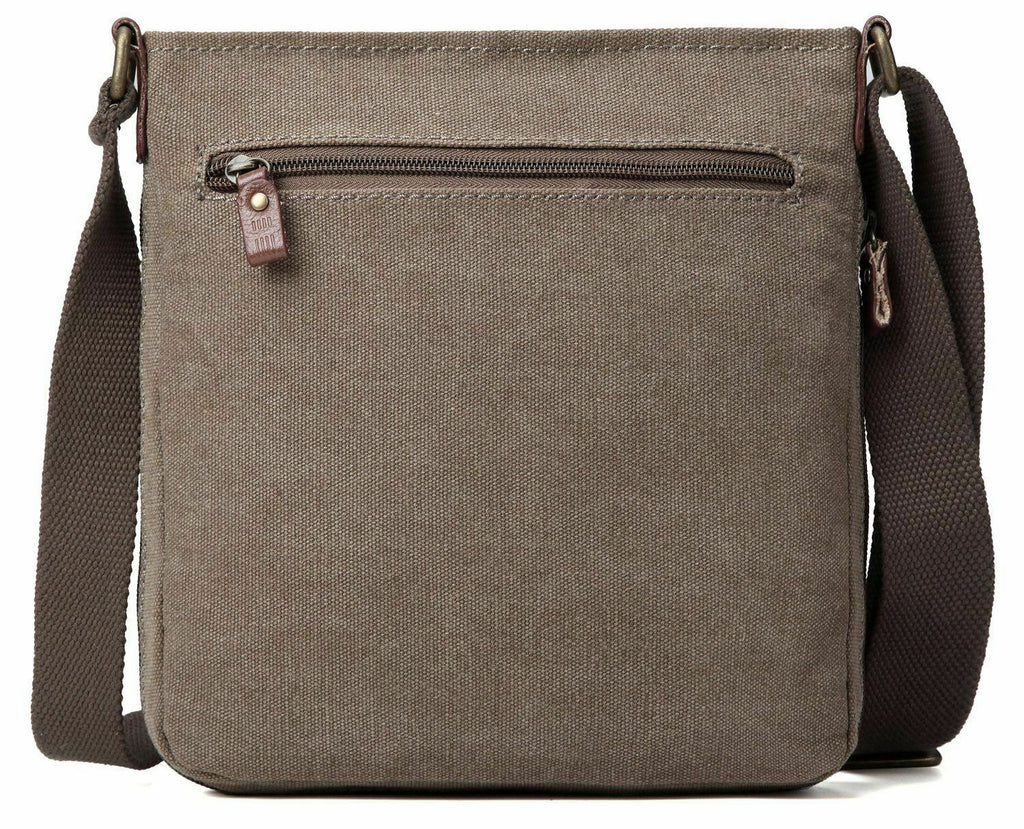 Troop London Strong Canvas Cross Body Bag - Large Size — close-up detail