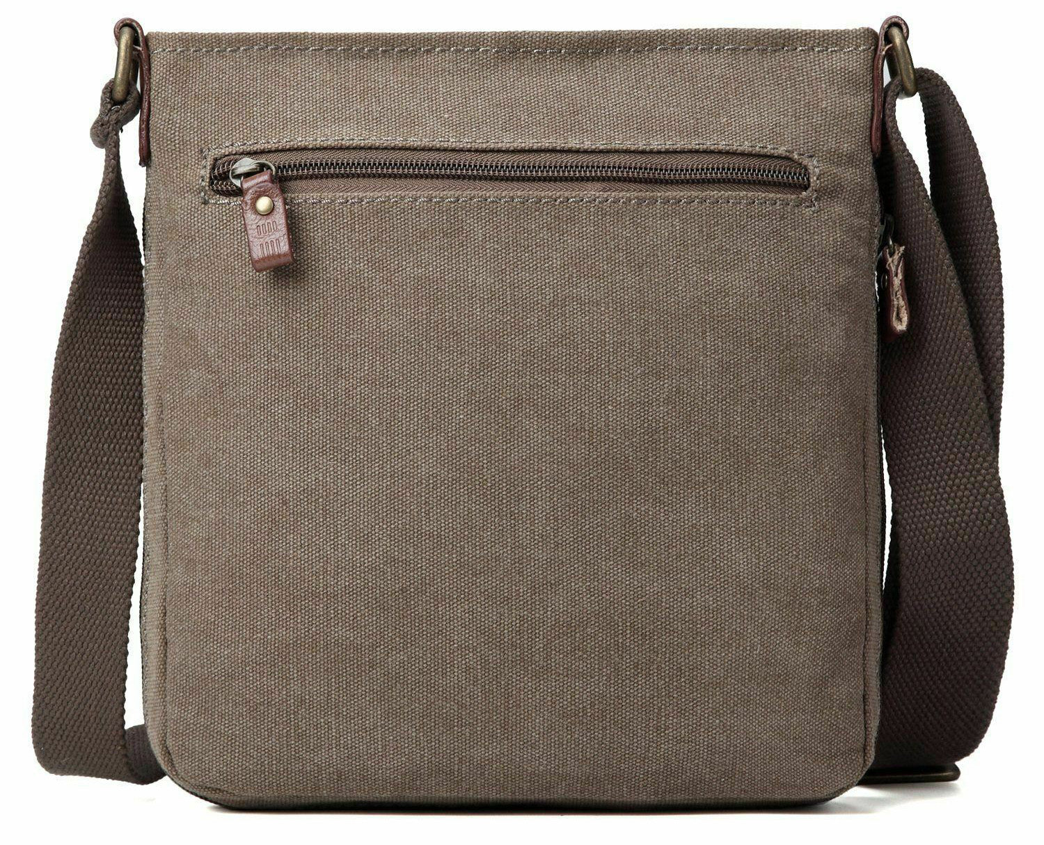 Troop London Strong Canvas Cross Body Bag - Large Size — close-up detail