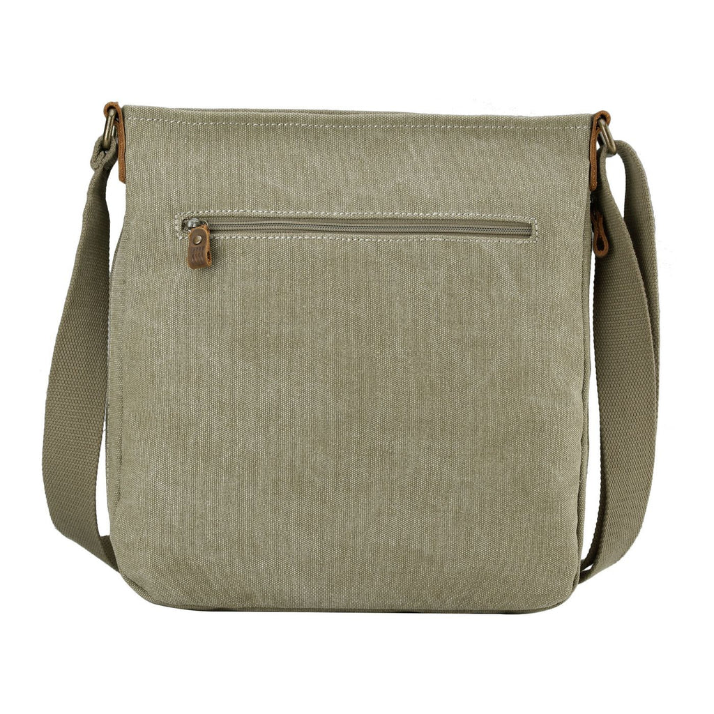 Troop London Strong Canvas Cross Body Bag - Large Size — flat lay view