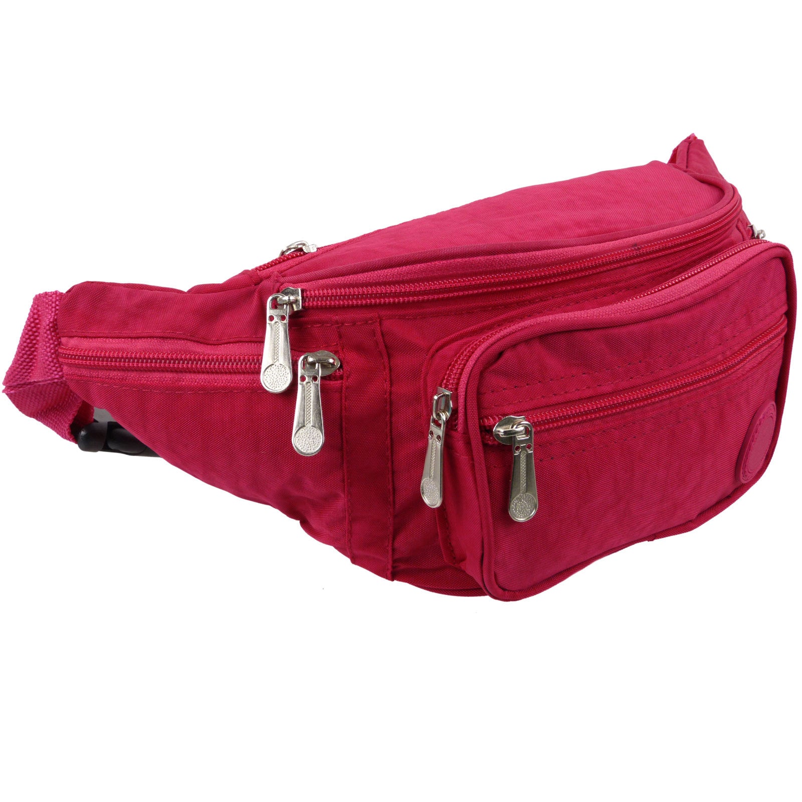 Lorenz Lightweight Bumbag & Waist Pack - 6 Zip Sections, Water Resistant