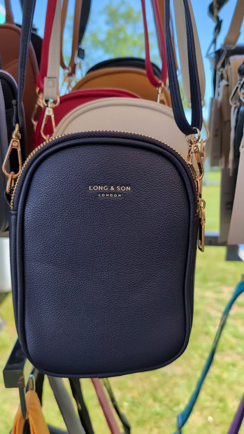 Two Section Crossbody & Shoulder Bag - Lightweight & Water Resistant