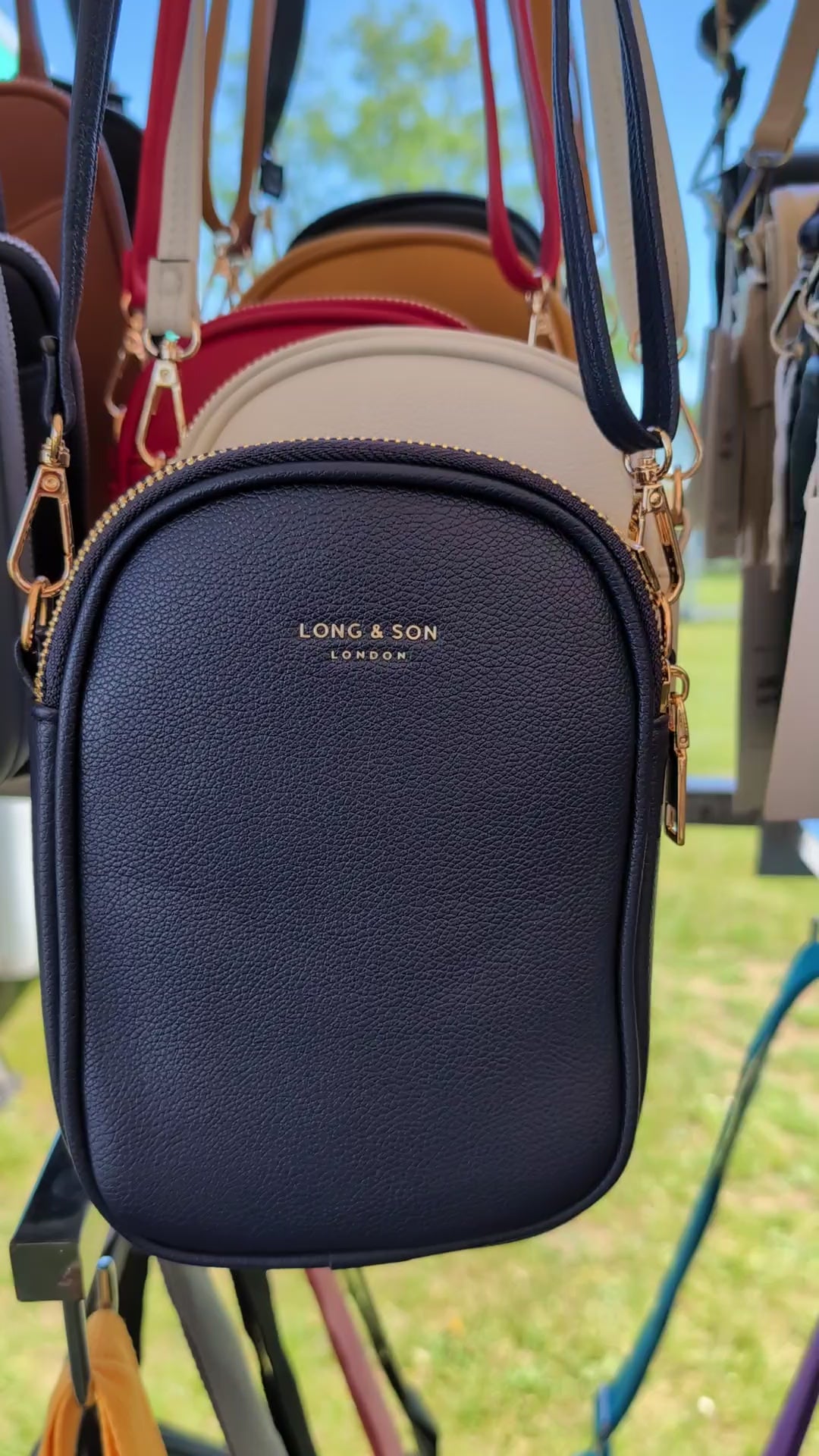 Two Section Crossbody & Shoulder Bag - Lightweight & Water Resistant