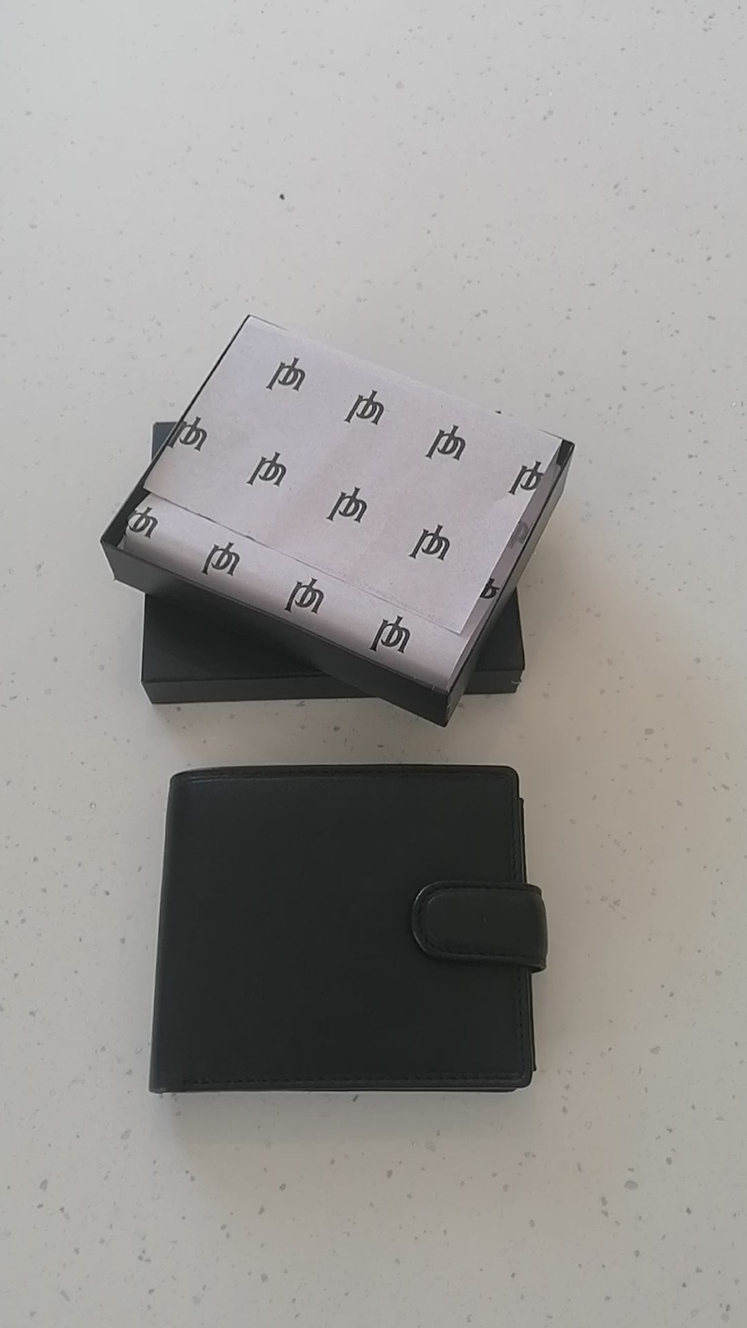Leather Wallet 7 Card Slots, 2 Note Sections, Coin Pocket RFID Black