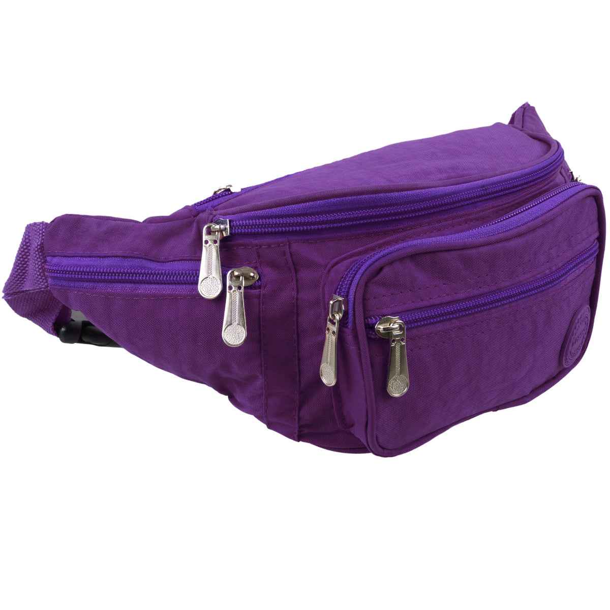 Lorenz Lightweight Bumbag & Waist Pack - 6 Zip Sections, Water Resistant