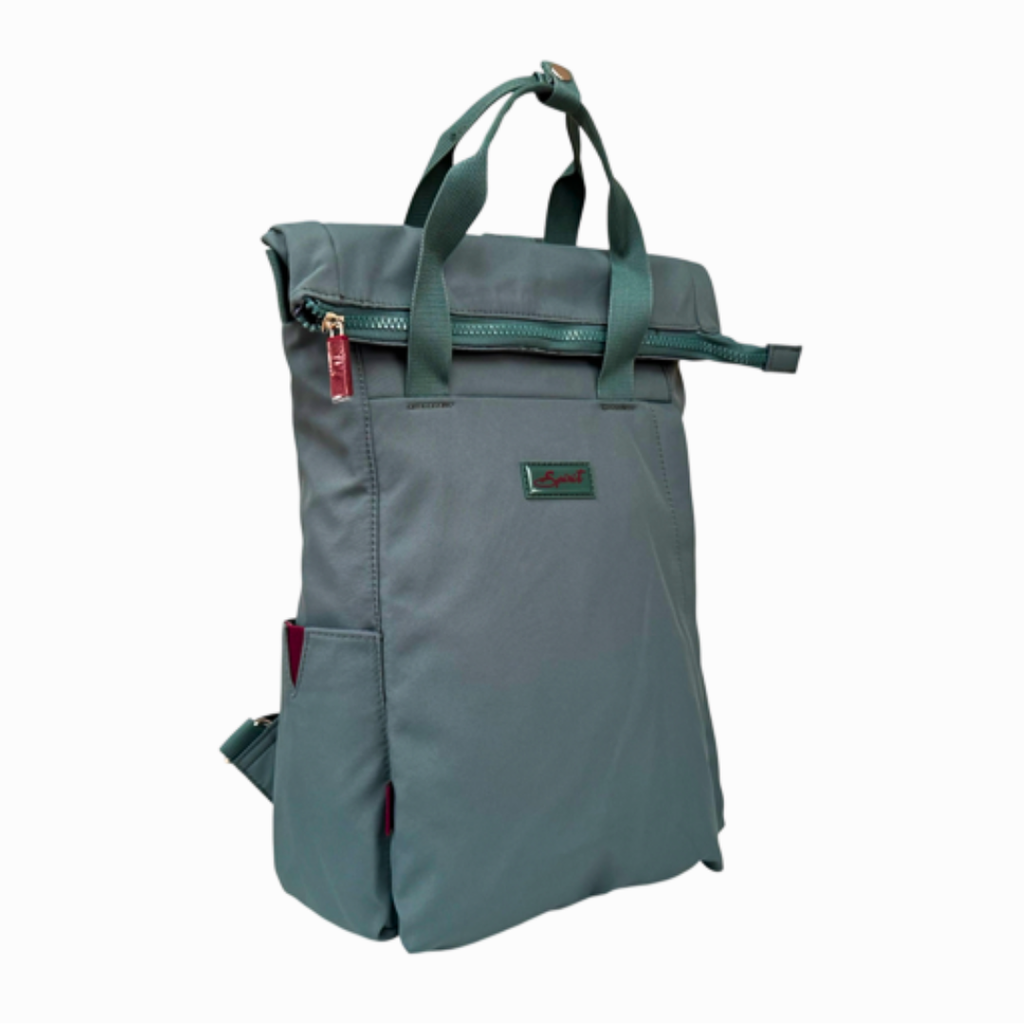 Spirit Eco Roll Top Backpack - Lightweight & Water Resistant — Teal