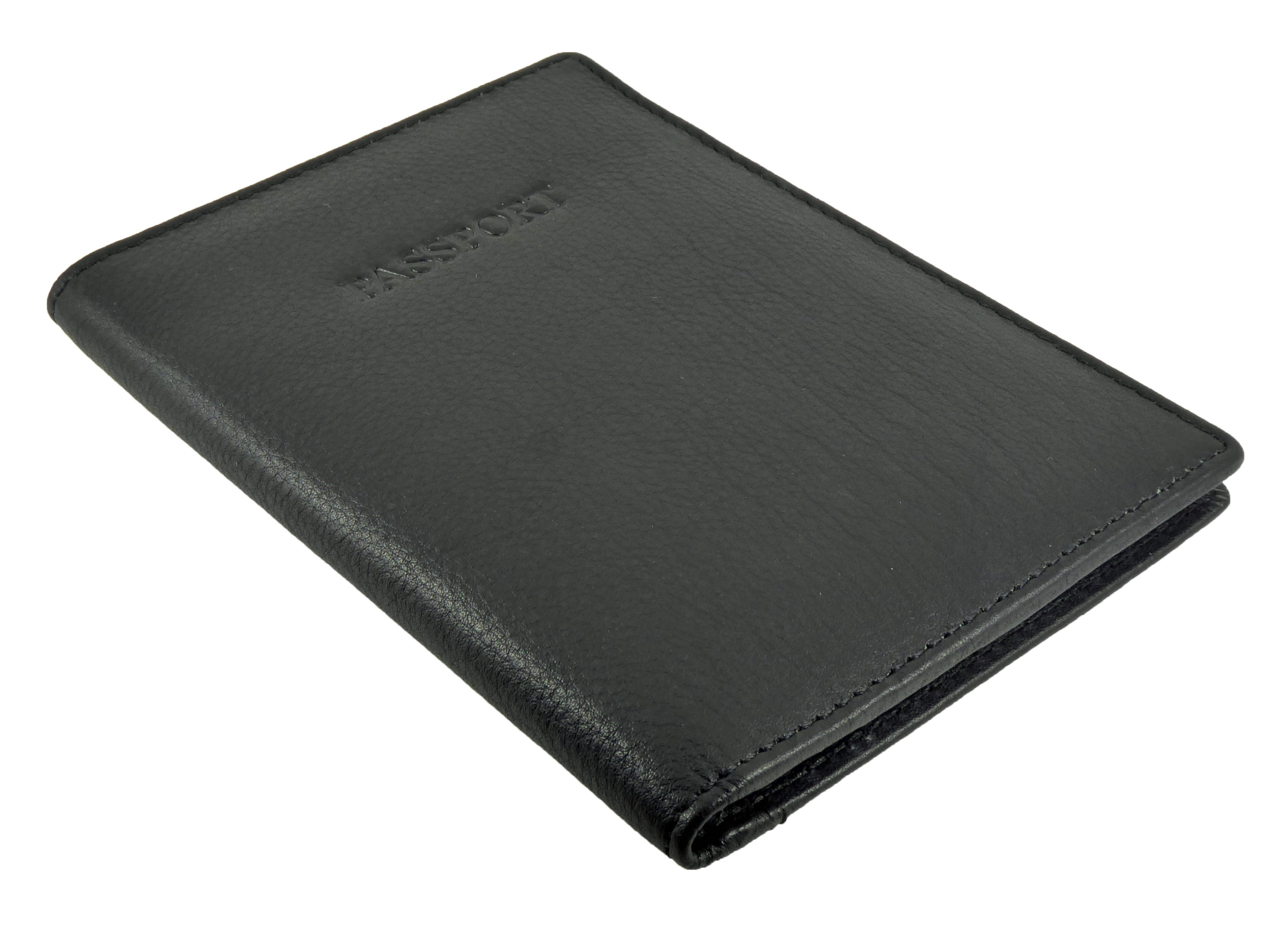 Passport Holder Card Slots - Premium Real Leather - Boxed Visconti — additional view