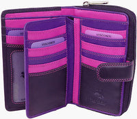 Ladies Leather Coin Purse with 16 Card Slots - Visconti R13