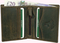 Visconti RFID Boxed Hunter Leather Slim Wallet with 6 Card slots 705