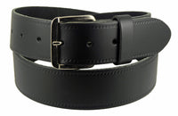 1 1/2" Wide Leather Belt Black