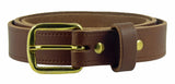 1" Wide Leather Belt Tan