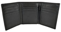 Mens Compact Pocket Leather Trifold RFID Wallet