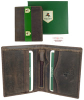 Visconti RFID Boxed Hunter Leather Slim Wallet with 6 Card slots 705