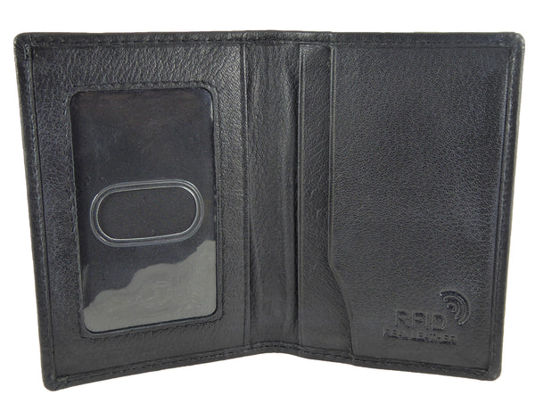 Real Leather Slimline Credit ID Business Card Holder