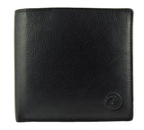 Mens Leather Bi Fold Leather Wallet 4 Cards RFID Mala