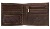 Visconti Distressed Hunter Leather Slimline Wallet - Brown Tan 707