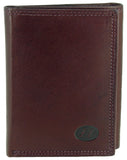 Mens Compact Pocket Leather Trifold RFID Wallet