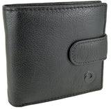 Mens RFID Blocking Real Leather Wallet 9 Cards/ID Window by Mala