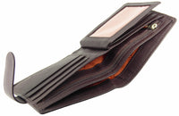 Mens RFID Blocking Real Leather Wallet 9 Cards/ID Window by Mala