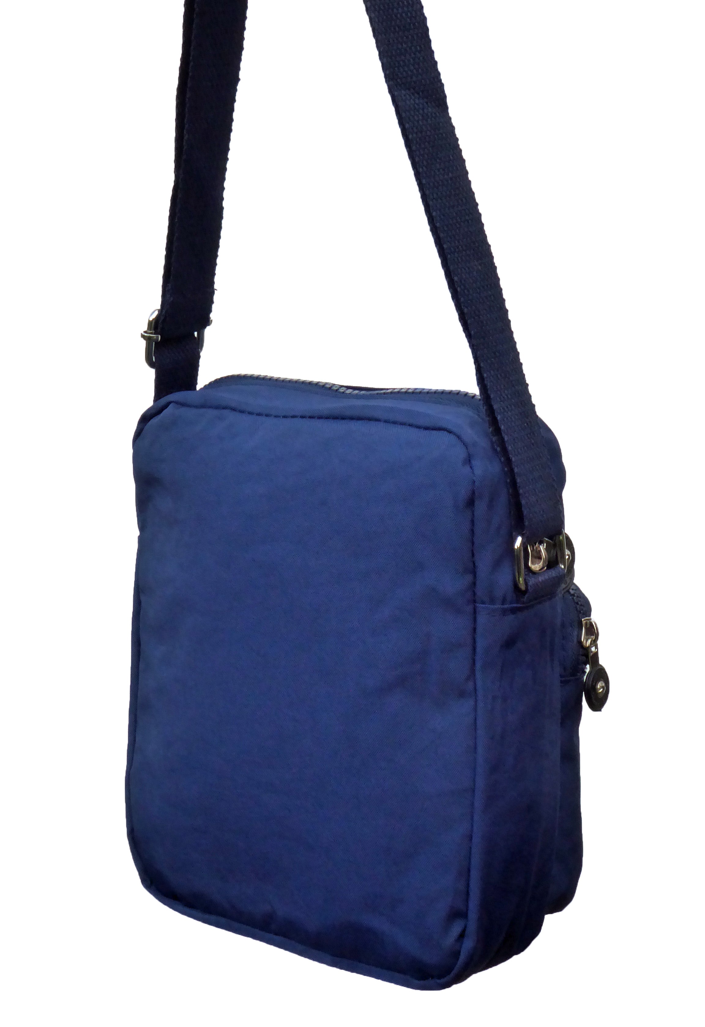 Womens Three Section Small Lightweight Travel Nylon Crossbody Bag - Holidays, Everyday, Travel Use