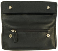 Real Leather Tobacco Pouch Case with Rubberised Lining