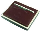 VISCONTI Small Wallet Real Leather Credit Card Holder