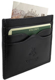 VISCONTI Small Wallet Real Leather Credit Card Holder