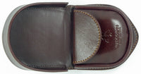 Premium Italian Veg Tan Leather Coin Horseshoe Tray Purse Wallet Boxed - VISCONTI