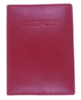 Real Leather RFID Travel Passport Holder Protector Cover Wallet