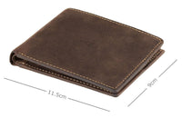 Visconti Distressed Hunter Leather Slimline Wallet - Brown Tan 707