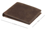 Visconti Distressed Hunter Leather Slimline Wallet - Brown Tan 707