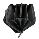 Ladies Soft Leather RFID Protected Purse Lorenz in Black