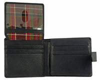 Mens Flip Leather RFID Wallet - 2 Note Sections, 12 Card Slots, 2 ID Windows