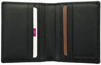 Mens Leather Slim Pocket Card Holder Wallet 6 Card Slots Boxed