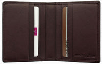 Mens Leather Slim Pocket Card Holder Wallet 6 Card Slots Boxed