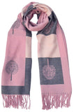 Tree Of Life Mulberry Design Ladies Long Scarf Shawl Soft Touch CASHMERE