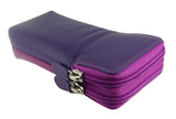 Double Glasses Spectacle Case Multi Coloured Real Leather